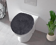 Load image into Gallery viewer, LuxUrux Toilet Lid Cover, Elongated, Charcoal
