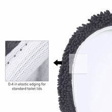 Load image into Gallery viewer, LuxUrux Toilet Lid Cover, Round, Charcoal
