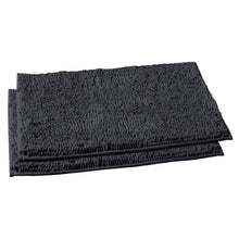 Load image into Gallery viewer, Microfiber Rectangular Mat Mini Set, 16x24 Inch 2 Pack Set, Charcoal Gray
