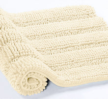 Load image into Gallery viewer, 2 Piece Rectangular Bath Rug Set, 15x23 + 20x30  inch, Cream
