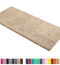 Load image into Gallery viewer, Runner Microfiber Bathroom Rug, 21x59 inch, Cream
