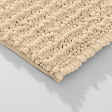 Load image into Gallery viewer, Rectangular 2 Piece Bath Rug Set, 15x23 + 24x36 inch, Cream

