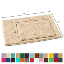 Load image into Gallery viewer, 2-Piece Rectangular Mats Set, Large, Cream
