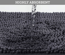 Load image into Gallery viewer, U-Shaped Toilet Bathroom Rug, 20x20, Dark Gray
