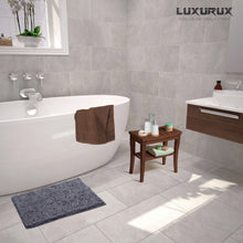 Load image into Gallery viewer, Microfiber Bathroom Rectangle Rug, 20x30 Inch, Dark Gray
