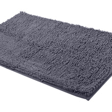 Load image into Gallery viewer, Rectangle Microfiber Bathroom Rug, 24x39 inch, Dark Gray
