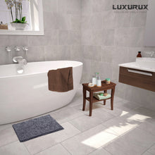 Load image into Gallery viewer, Rectangle Microfiber Bathroom Rug, 15x23 inch, Dark Gray

