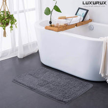 Load image into Gallery viewer, Rectangle Microfiber Bathroom Rug, 24x39 inch, Dark Gray
