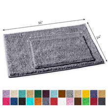 Load image into Gallery viewer, 2-Piece Rectangular Mats Set, Large, Dark Grey
