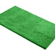 Load image into Gallery viewer, Rectangle Microfiber Bathroom Rug, 27x47 inch, Green
