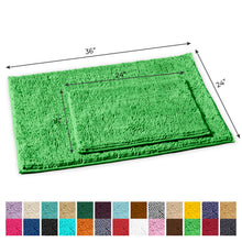 Load image into Gallery viewer, 2-Piece Rectangular Mats Set, Large, Green
