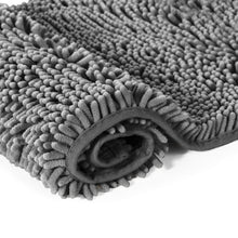 Load image into Gallery viewer, Luxury Chenille Bathroom Rugs 2-Piece Bath Mat Set, Small, Grey
