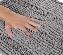 Load image into Gallery viewer, 2 Piece Rectangular Bath Rug Set, 15x23 + 24x36 inch, Light Grey
