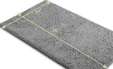 Load image into Gallery viewer, Rectangle Microfiber Bathroom Rug, 24x36 inch, Light Grey
