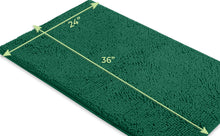 Load image into Gallery viewer, Rectangle Microfiber Bathroom Rug, 24x36 inch, Kelly Green
