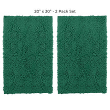 Load image into Gallery viewer, Microfiber Rectangular Mats, 20x30 Inch 2 Pack Set, Kelly Green
