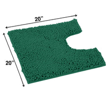 Load image into Gallery viewer, U-Shaped Toilet Bathroom Rug, 20x20, Kelly Green
