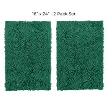 Load image into Gallery viewer, Microfiber Rectangular Mat Mini Set, 16x24 Inch 2 Pack Set, Kelly Green
