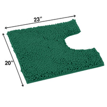 Load image into Gallery viewer, U-Shaped Toilet Bathroom Rug, 20x23, Kelly Green
