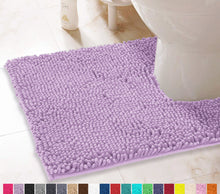 Load image into Gallery viewer, U-Shaped Toilet Bathroom Rug, 20x23, Lavender
