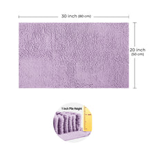 Load image into Gallery viewer, Microfiber Bathroom Rectangle Rug, 20x30 Inch, Lavender
