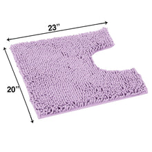 Load image into Gallery viewer, U-Shaped Toilet Bathroom Rug, 20x23, Lavender
