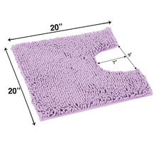 Load image into Gallery viewer, U-Shaped Toilet Bathroom Rug, 20x20, Lavender
