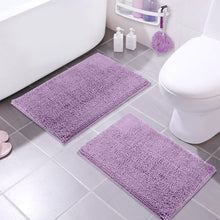 Load image into Gallery viewer, Microfiber Rectangular Mat Mini Set, 16x24 Inch 2 Pack Set, Lavender
