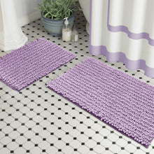 Load image into Gallery viewer, Rectangular 2 Piece Bath Rug Set | 20x30 + 15x23 inch | Lavender
