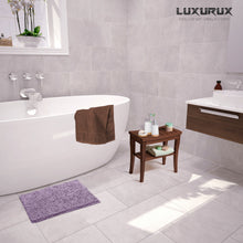 Load image into Gallery viewer, Rectangle Microfiber Bathroom Rug, 15x23 inch, Lavender
