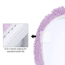 Load image into Gallery viewer, LuxUrux Toilet Lid Cover, Round, Lavender
