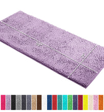 Load image into Gallery viewer, Runner Microfiber Bathroom Rug, 21x59 inch, Lavender
