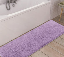 Load image into Gallery viewer, Runner Microfiber Bathroom Rug, 21x59 inch, Lavender
