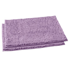 Load image into Gallery viewer, Microfiber Rectangular Rugs, 23x36 Inch 2 Pack Set, Lavender
