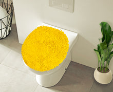 Load image into Gallery viewer, LuxUrux Toilet Lid Cover, Round, Lemon Yellow
