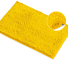 Load image into Gallery viewer, Rectangle Microfiber Bathroom Rug, 15x23 inch, Lemon
