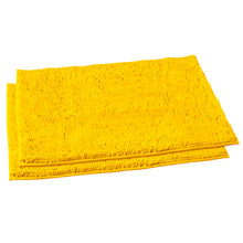 Load image into Gallery viewer, Microfiber Rectangular Rugs, 23x36 Inch 2 Pack Set, Lemon
