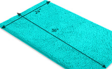 Load image into Gallery viewer, Rectangle Microfiber Bathroom Rug, 24x36 inch, Light Blue
