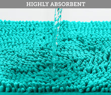 Load image into Gallery viewer, Luxury Microfiber 2-Piece Toilet &amp; Bath Mat Set, XL, Light blue
