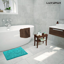 Load image into Gallery viewer, Microfiber Bathroom Rectangle Rug, 20x30 Inch, Light Blue
