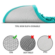 Load image into Gallery viewer, U-Shaped Toilet Bathroom Rug, 20x20, Light Blue
