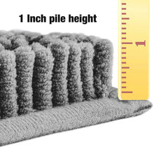 Load image into Gallery viewer, LuxUrux Bathroom Rugs Luxury Chenille 2-Piece Bath Mat Set, Light Grey
