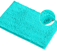 Load image into Gallery viewer, Rectangle Microfiber Bathroom Rug, 15x23 inch, Light Blue
