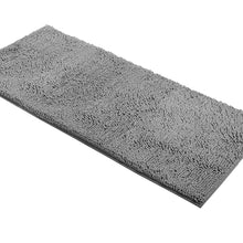 Load image into Gallery viewer, Runner Microfiber Bathroom Rug, 21x59 inch, Light Grey
