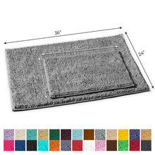 Load image into Gallery viewer, 2-Piece Rectangular Mats Set, Large, Light Grey
