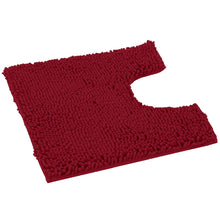 Load image into Gallery viewer, U-Shaped Toilet Bathroom Rug, 20x23, Maroon
