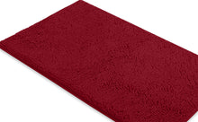 Load image into Gallery viewer, Rectangle Microfiber Bathroom Rug, 24x36 inch, Maroon-red

