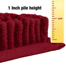 Load image into Gallery viewer, Microfiber Bathroom Rectangle Rug, 20x30 Inch, Maroon-red
