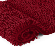 Load image into Gallery viewer, Runner Microfiber Bathroom Rug, 21x59 inch, Maroon-red
