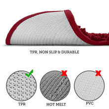 Load image into Gallery viewer, U-Shaped Toilet Bathroom Rug, 20x20, Maroon
